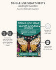 Midnight Garden Single-Use Soap Sheets