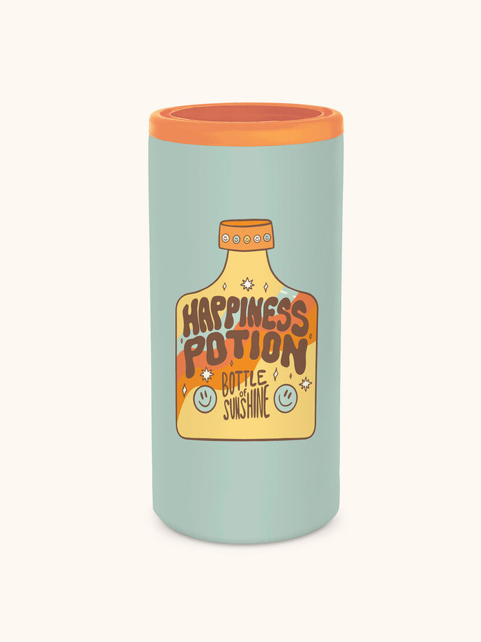 Happiness Potion Insulated Stainless Steel Slim-Can Cooler