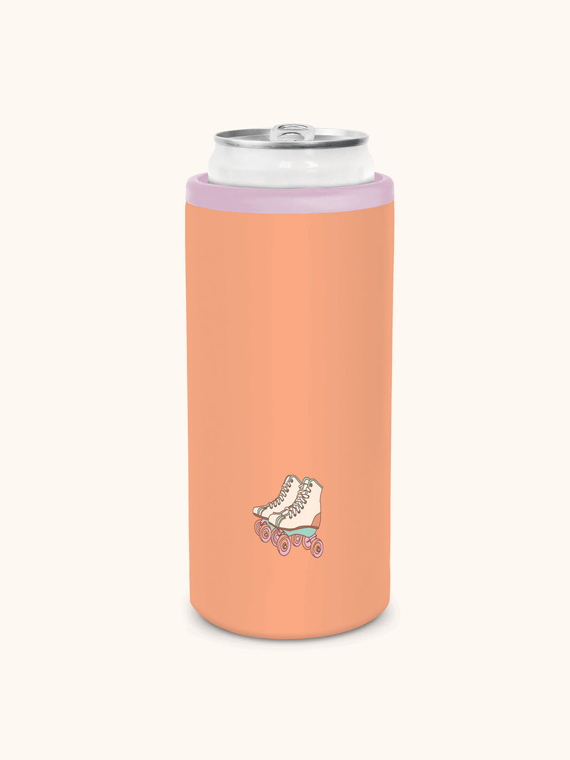 12 oz. Insulated Stainless Steel Slim Can Holder (Orange