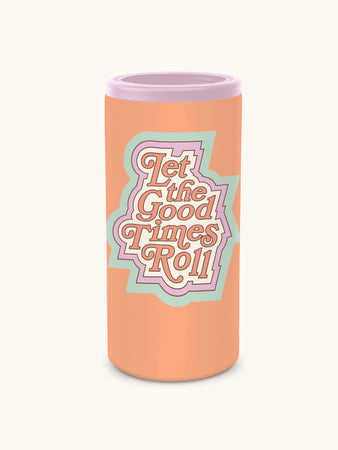 Let The Good Times Roll Insulated Stainless Steel Slim-Can Cooler