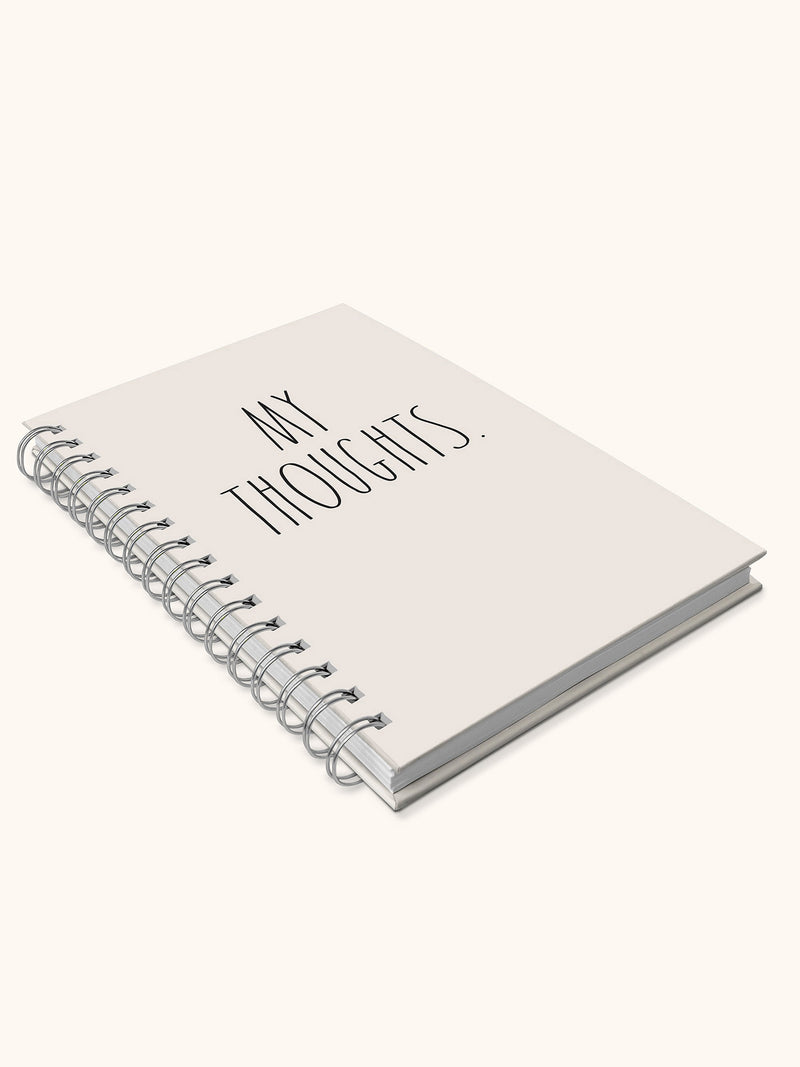 Rae Dunn MY THOUGHTS Medium Spiral Notebook