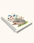 Hedgehog with Mushrooms Medium Spiral Notebook
