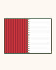 Bookish Christmas Medium Spiral Notebook