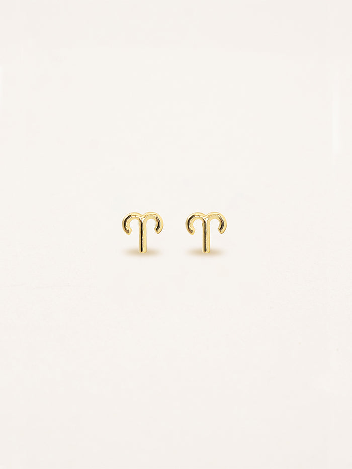 Aries Zodiac Earrings