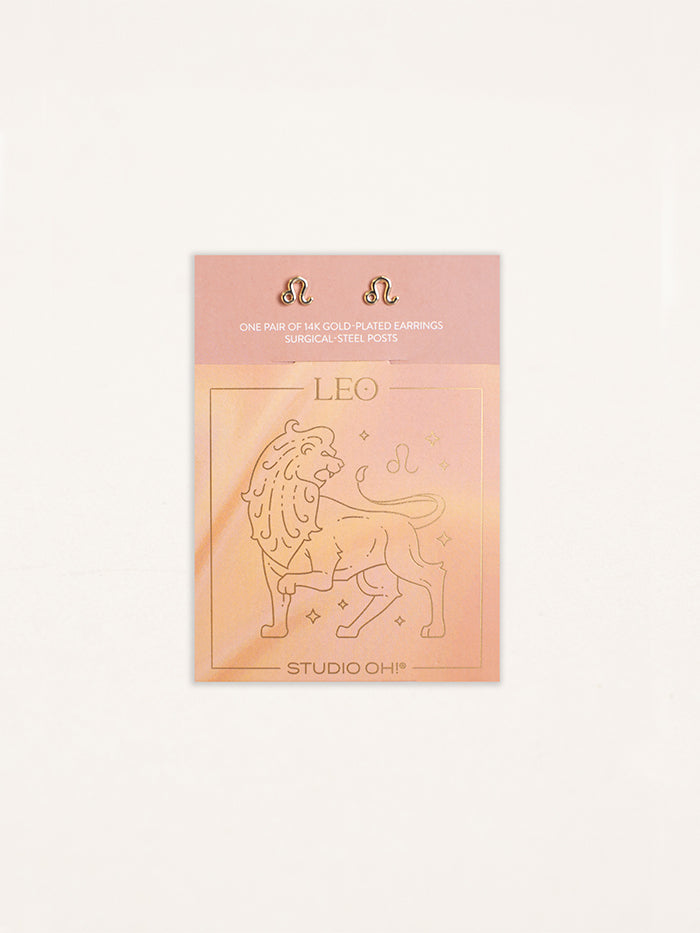 Leo Zodiac Earrings – Studio Oh!