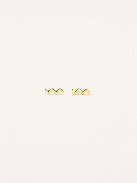 Aquarius Zodiac Earrings – Studio Oh!
