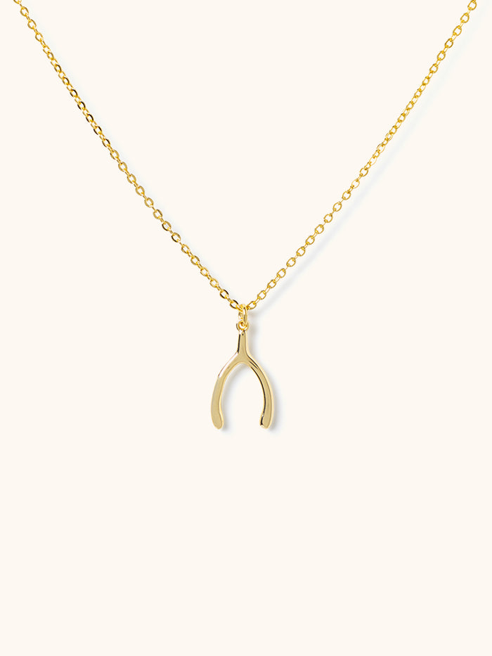 Wishbone - Lucky You Necklace