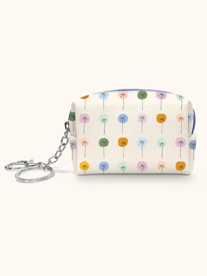 Dotted Palms Key Chain Pouch