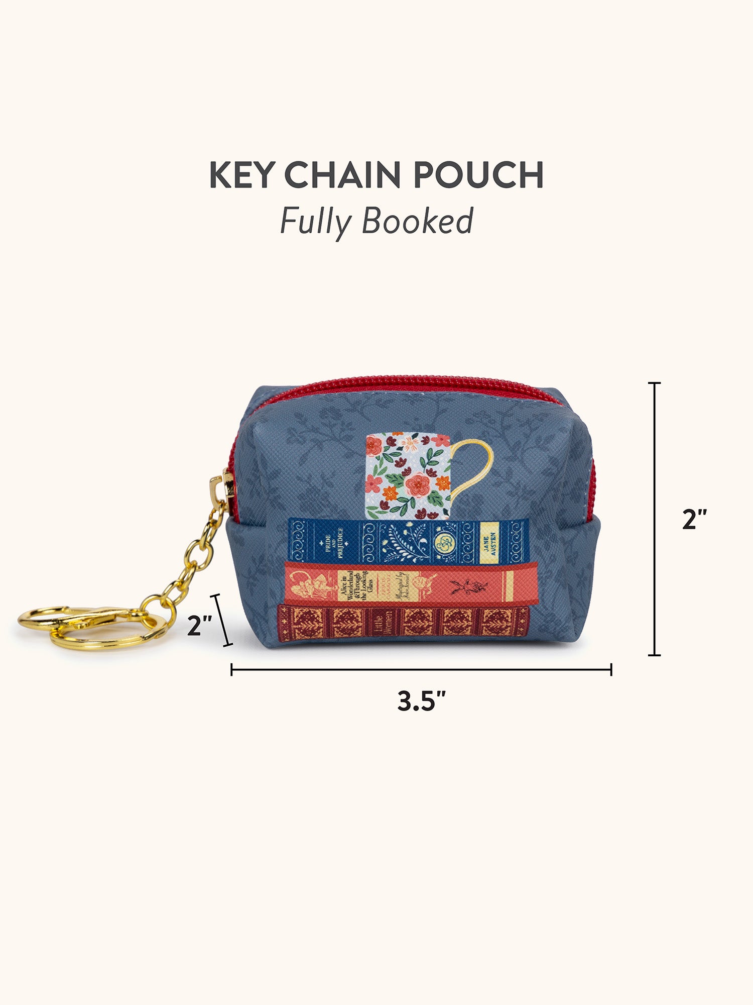 Fully Booked Key Chain Pouch