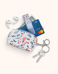 Birds in the Cherry Tree Key Chain Pouch