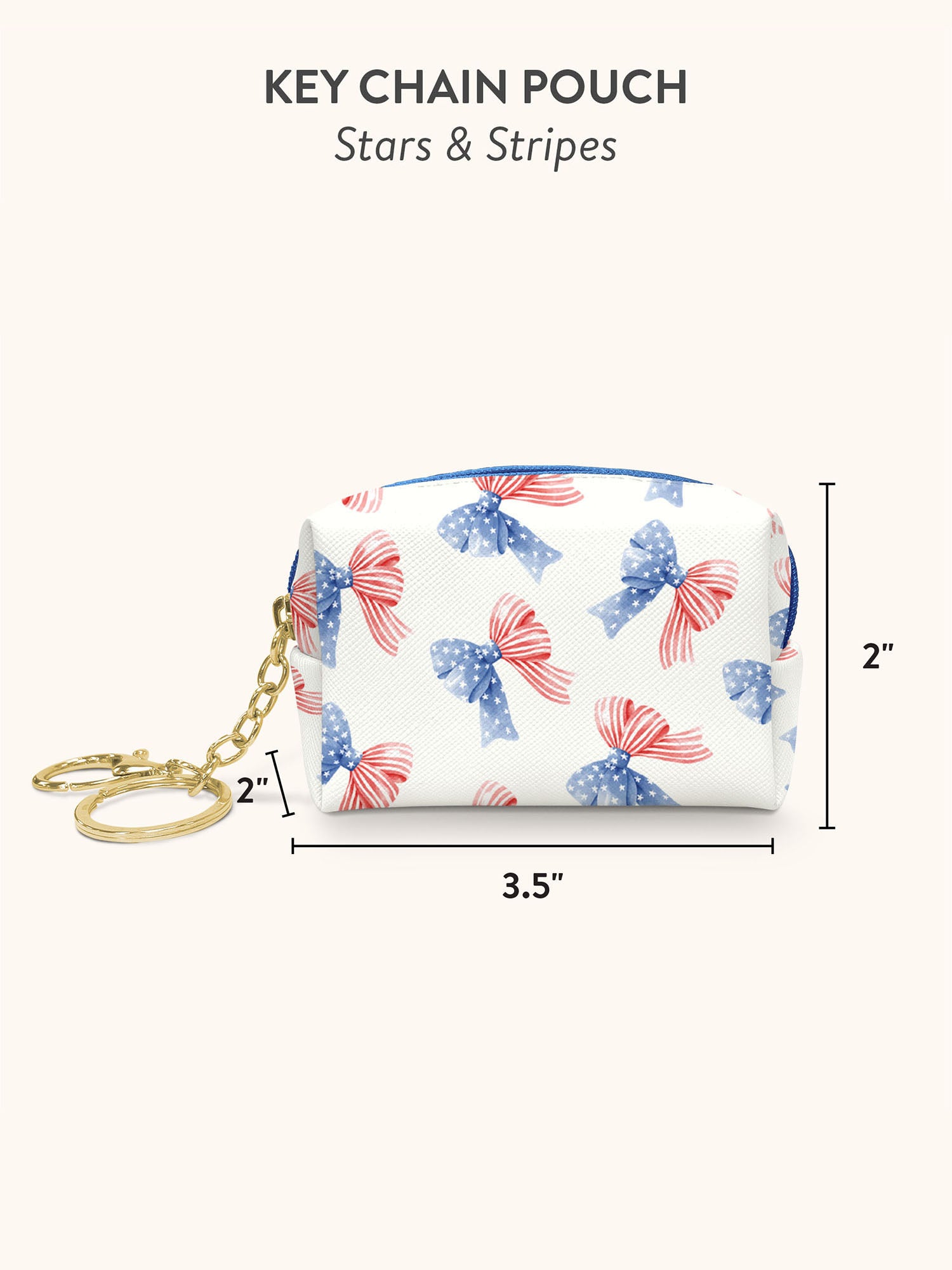 Stars & Stripes Key Chain Pouch – Studio Oh!