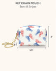 Stars & Stripes Key Chain Pouch