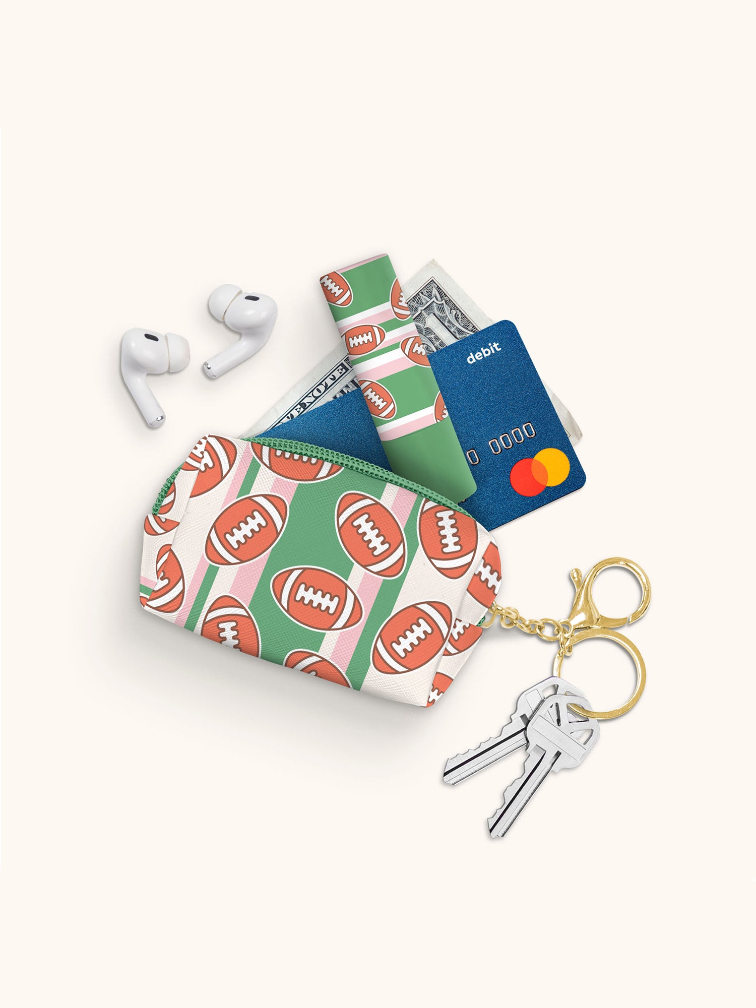 Game Day Key Chain Pouch