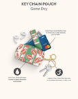 Game Day Key Chain Pouch