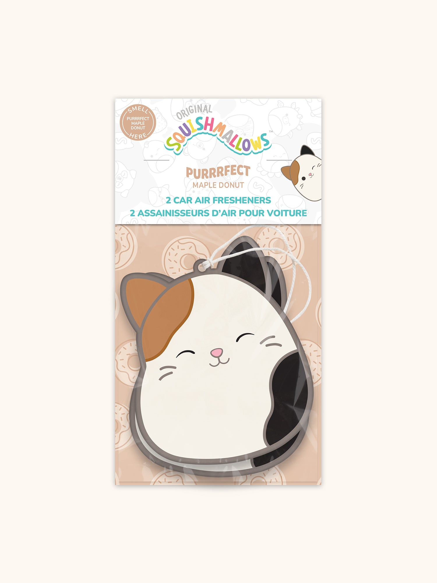 Squishmallows  Cam Car Air Fresheners - Purrrfect Maple Donut