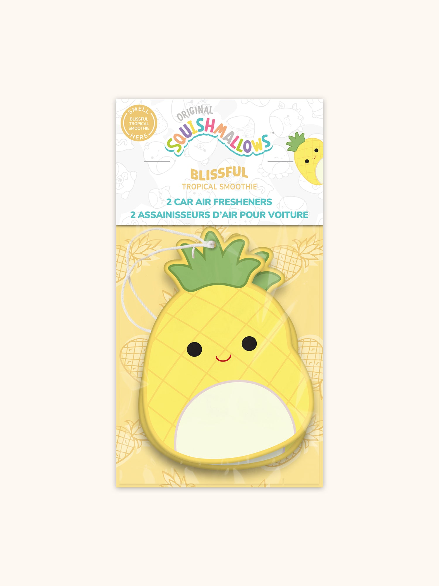 Squishmallows Maui Car Air Fresheners - Blissful Tropical Smoothie