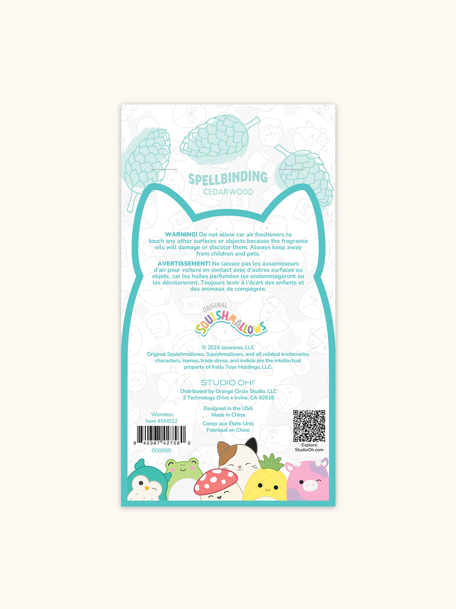 Squishmallows Winston Car Air Fresheners - Spellbinding Cedarwood