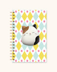 Squishmallows Back-to-Campus Medium Spiral Notebook with Squishy Puff - Cam