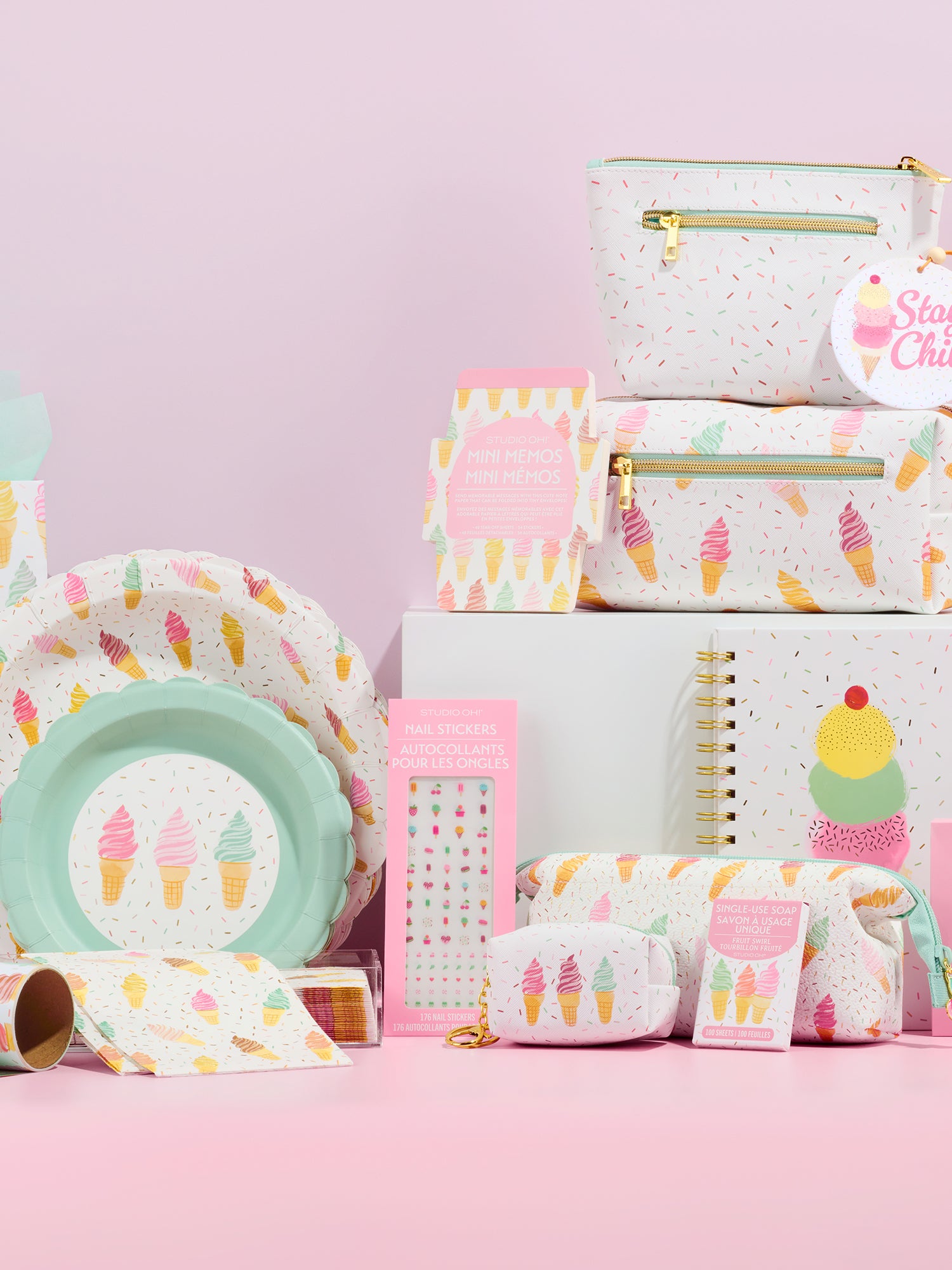 Cool & Creamy Mini Memos with Stickers – Studio Oh!