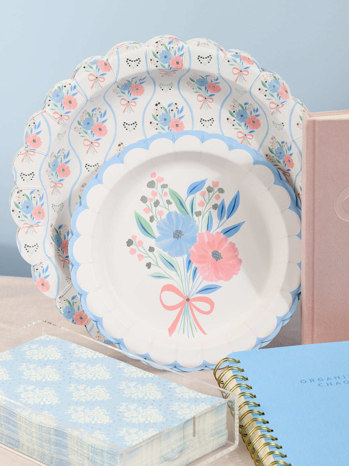 Rococo Ribbon Plate Romantic Rococo Scalloped Luncheon Plates – Studio Oh!