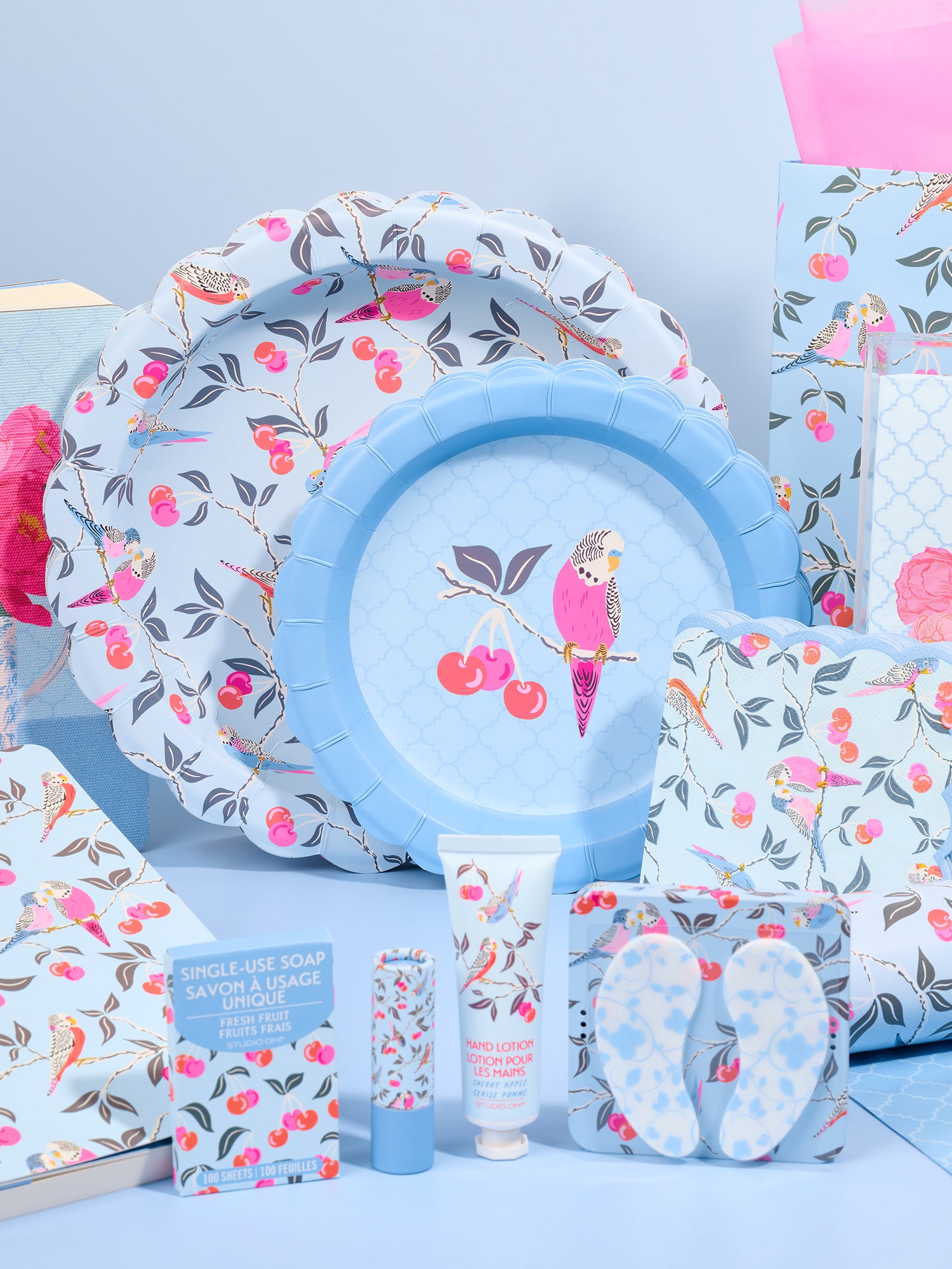 Birds in the Cherry Tree Single-Use Soap Sheets