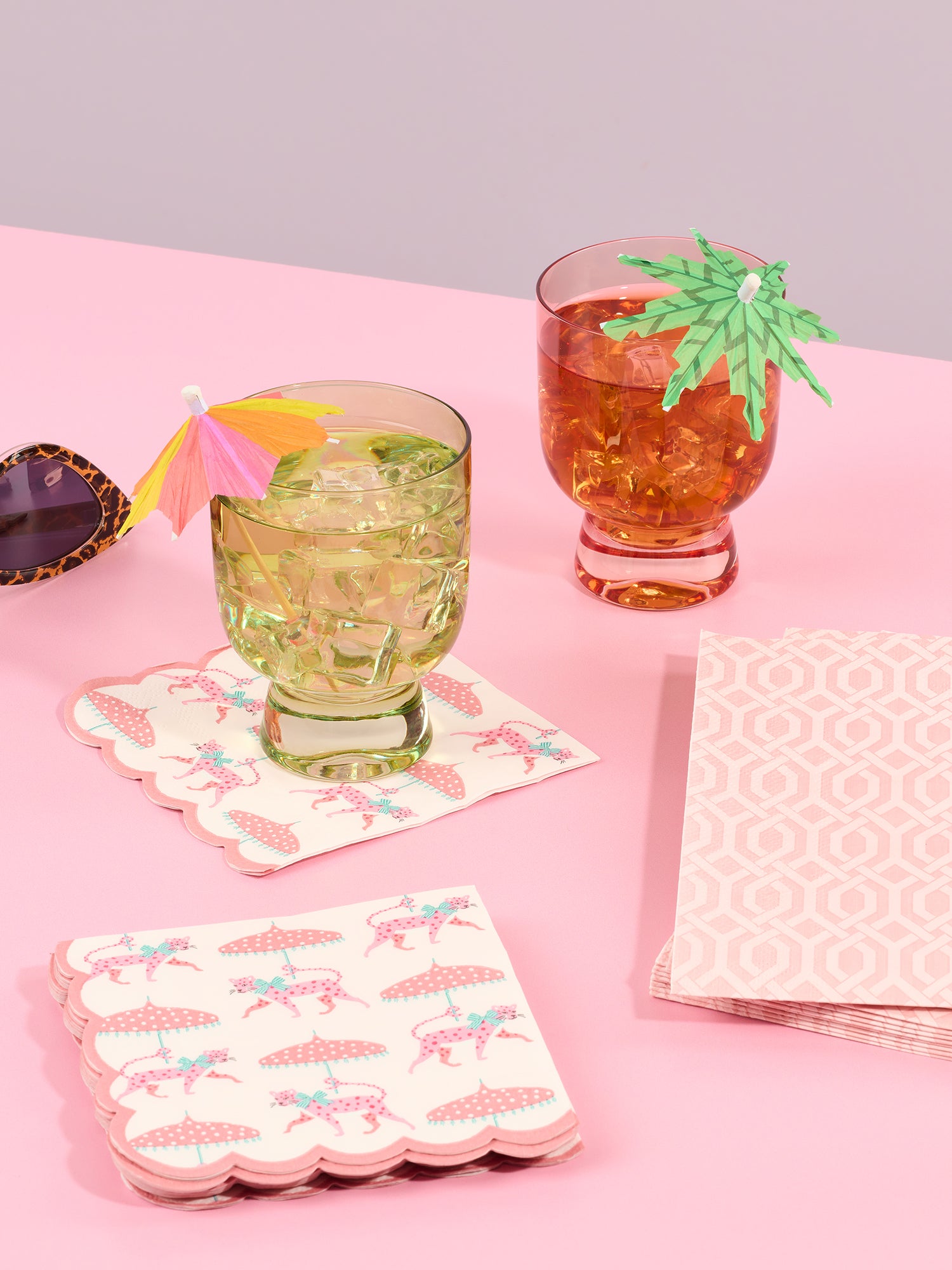 Leopard on Parade Scalloped Beverage Napkins - Thumbnail 4