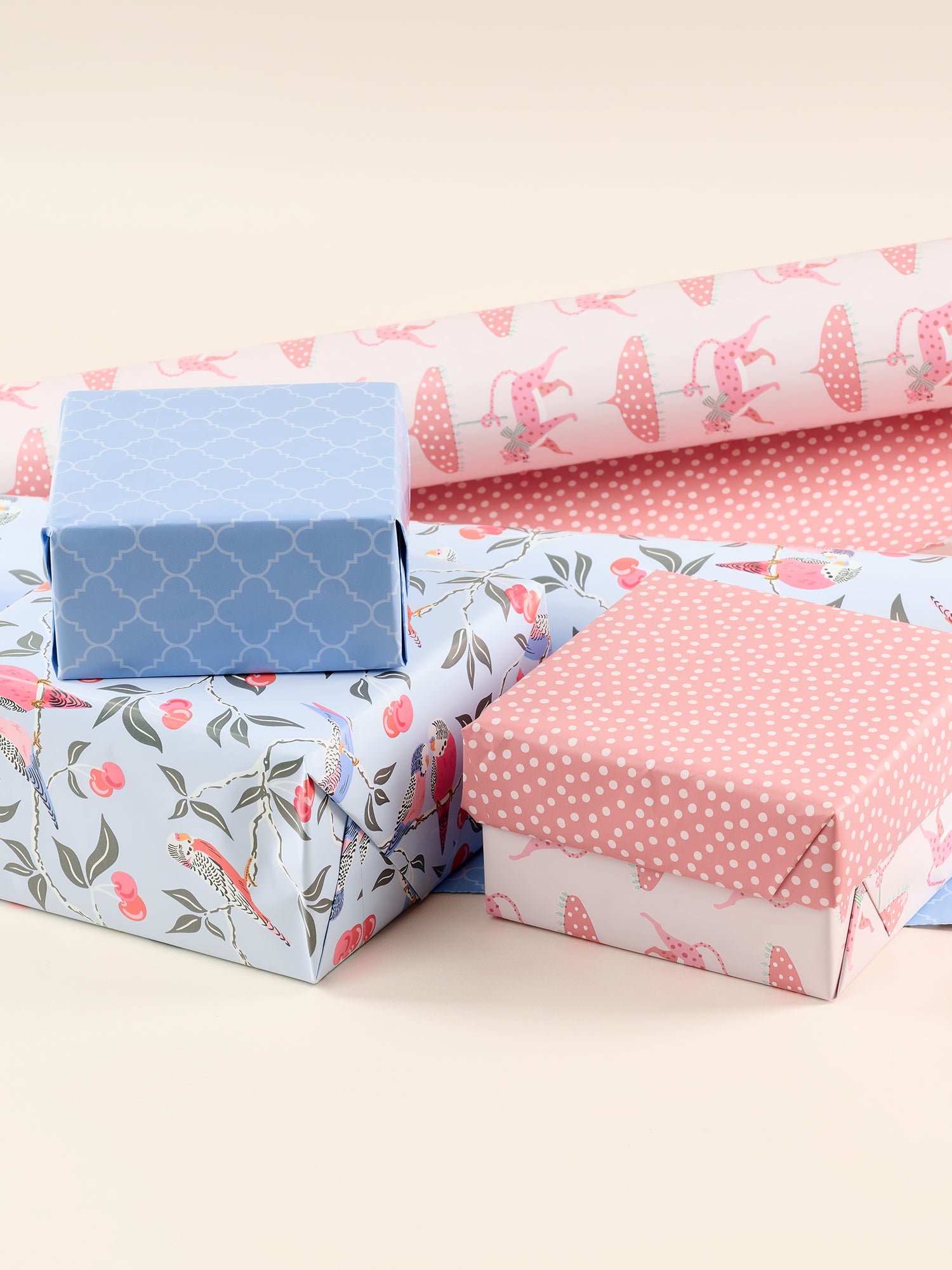 Leopard on Parade  Reversible Gift Wrap