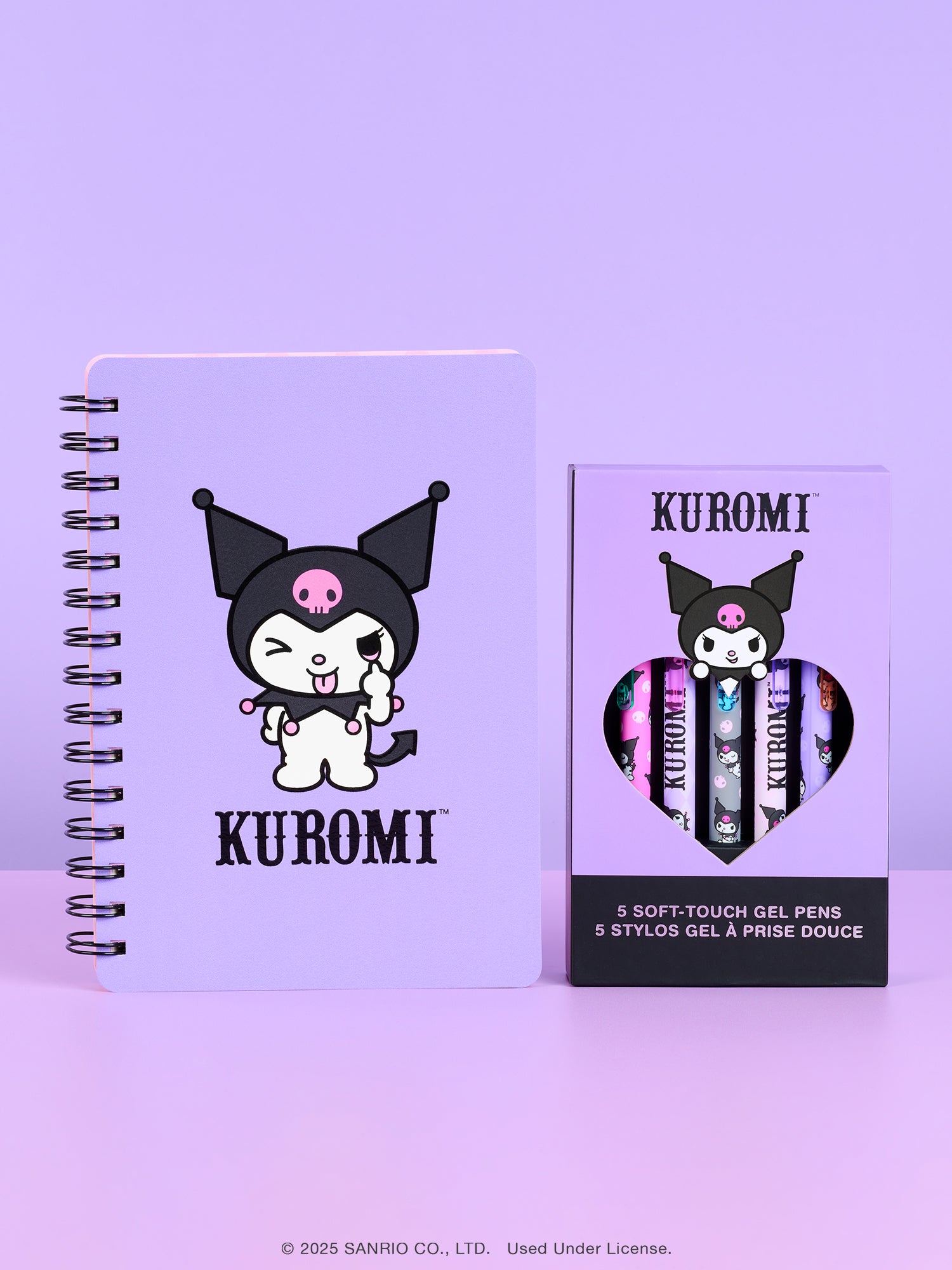 Sanrio Totally Kuromi Soft-Touch Gel Pen Set