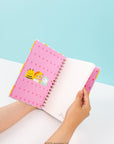 Squishmallows Back-to-Campus Medium Spiral Notebook with Squishy Puff - Cam