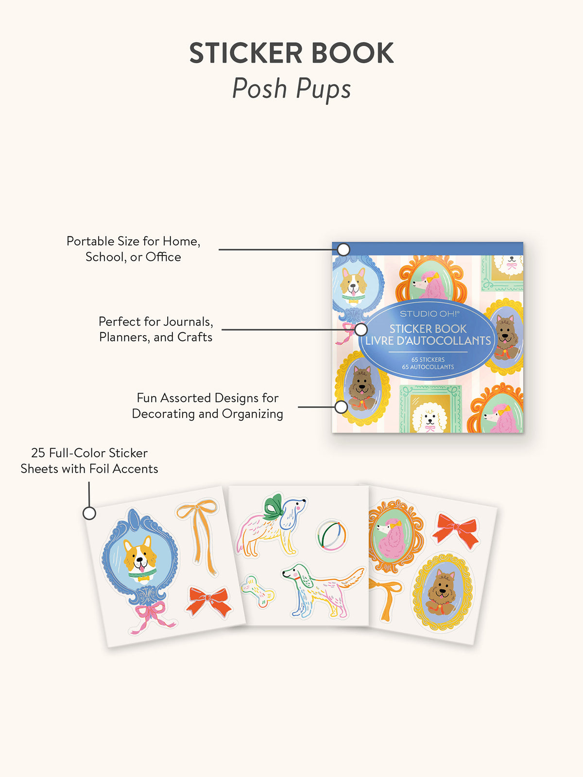Posh Pups Sticker Book