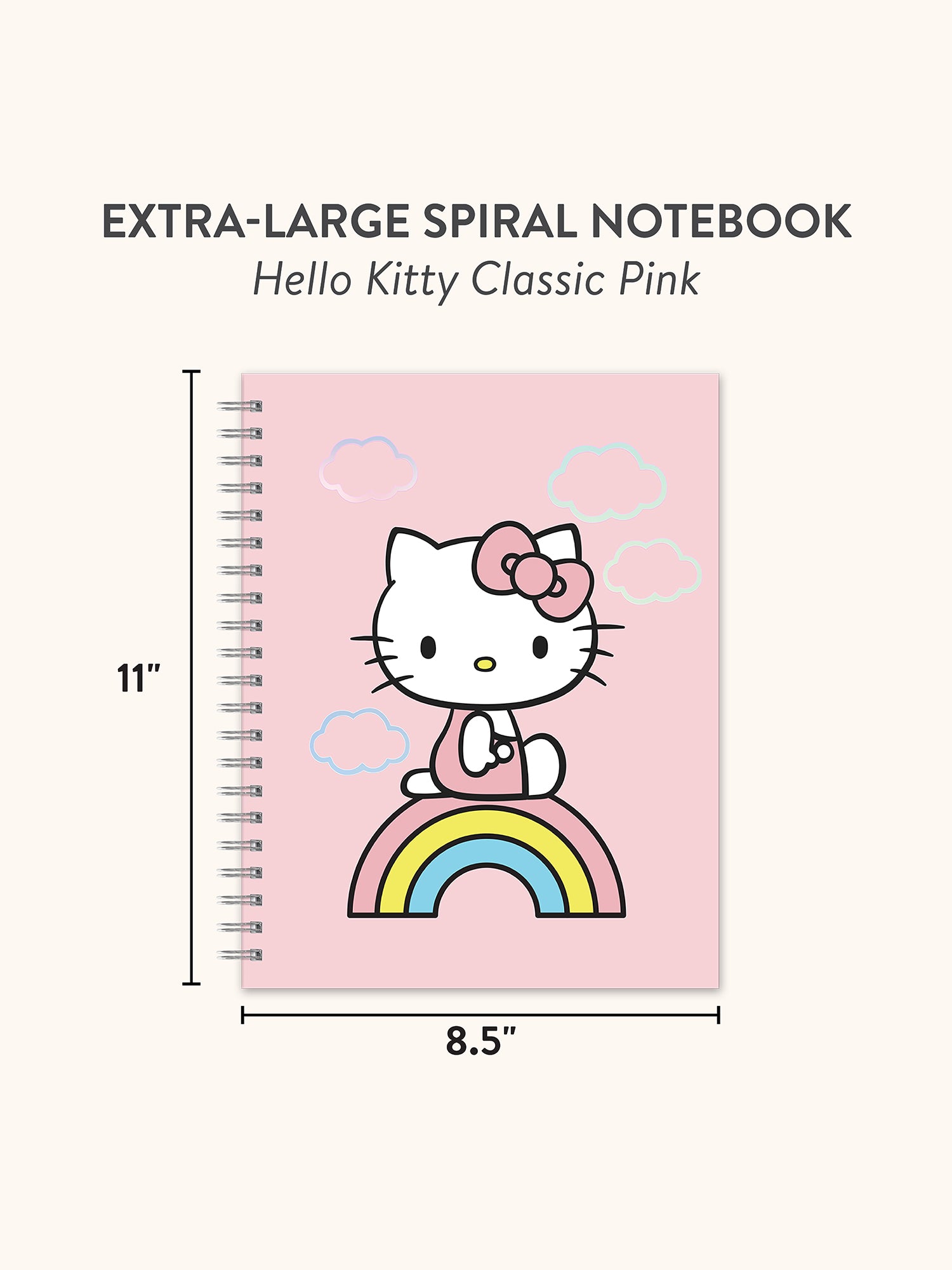 Hello Kitty Classic Pink Extra Large Spiral Notebook