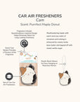 Squishmallows  Cam Car Air Fresheners - Purrrfect Maple Donut