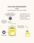 Squishmallows Maui Car Air Fresheners - Blissful Tropical Smoothie