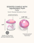 Squishmallows Patty Candle with Squishy Puff - Moody Strawberry Swirl