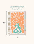 Swaying Flora Edith Notebook