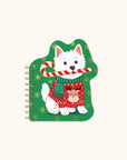 Cheery Christmas Dog Die-Cut Mini Notepad