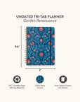 Garden Renaissance Undated Tri-Tab Planner