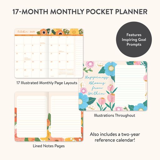2024 Bella Flora Monthly Pocket Planner