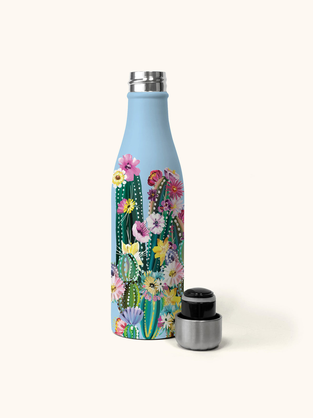Butterfly Blossoms Glass Water Bottle with Bamboo Lid – Studio Oh!