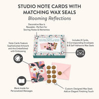 Blooming Reflections Note Card Set with Wax Seal
