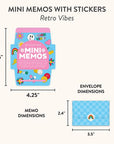 Retro Vibes Mini Memo with Stickers