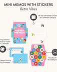 Retro Vibes Mini Memo with Stickers