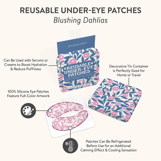 Blushing Dahlias Reusable Under-Eye Patches