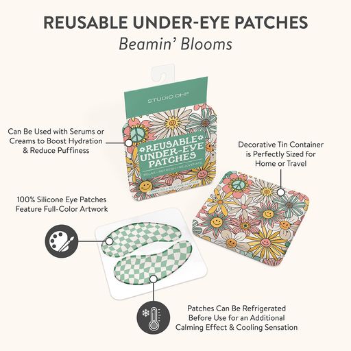 Beamin' Blooms Reusable Under-Eye Patches – Studio Oh!
