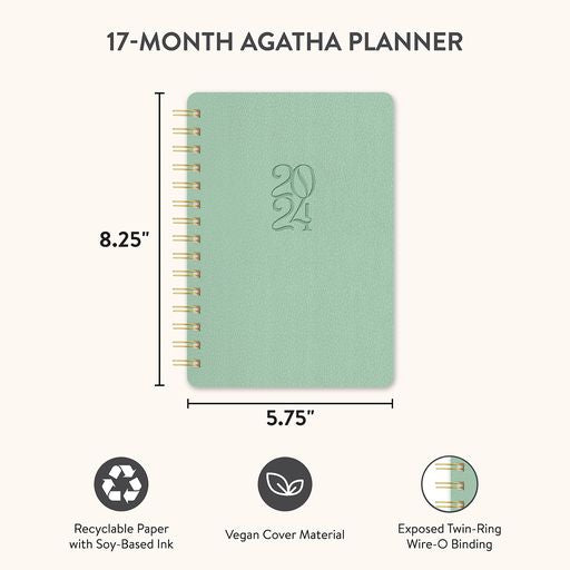 2024 Pistachio Agatha Planner
