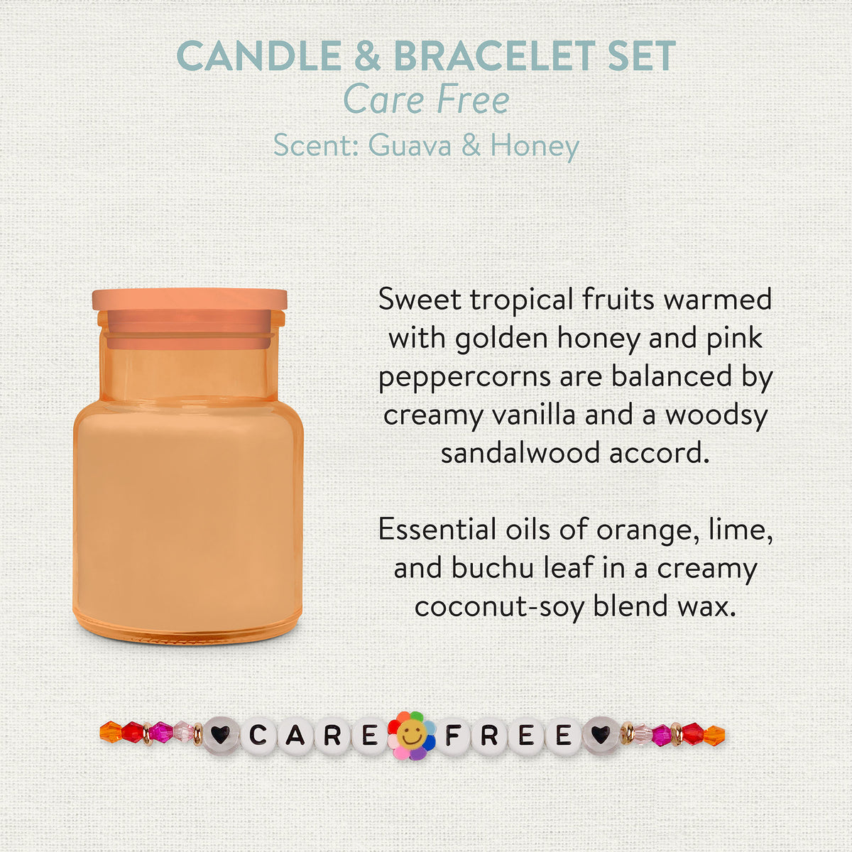 Care Free Candle & Bracelet Set
