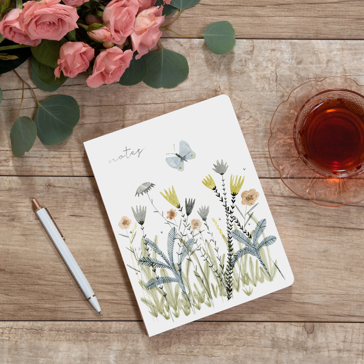 Wildflowers Medium Coptic-Bound Journal