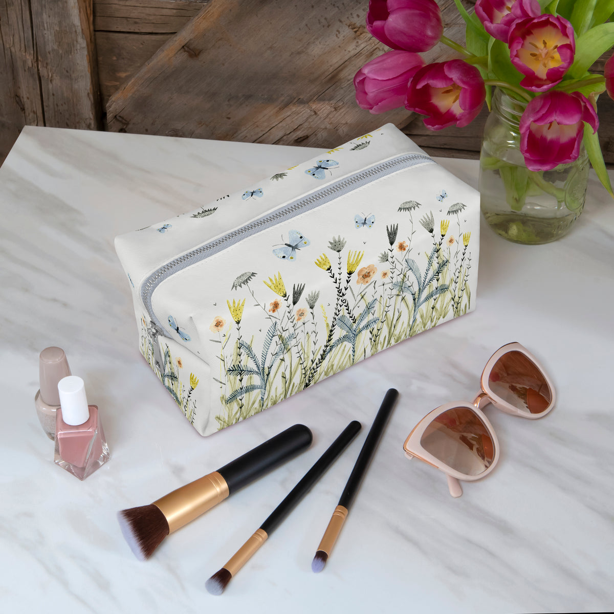 Wildflowers Loaf Cosmetic Bag