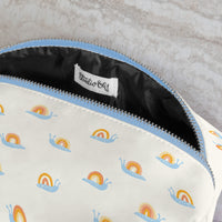 Rainbow Snails Loaf Cosmetic Bag