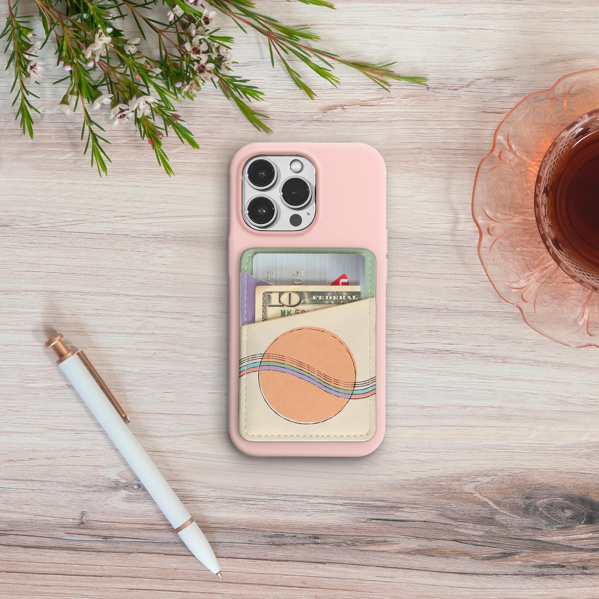 Energy Flows Stick-On Cell Phone Wallet Energy Flows Stick-On Cell Phone Wallet